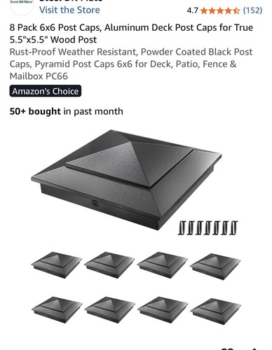 6x6 post caps - 6x6,