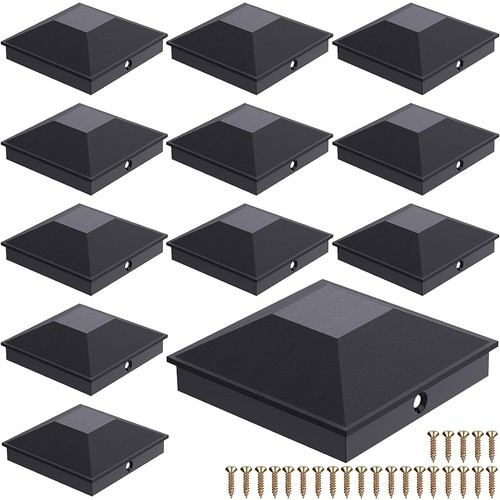 4x4 post caps black - post,