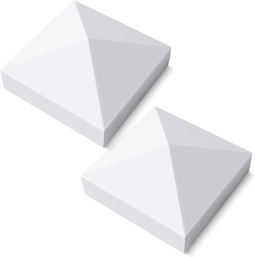 White vinyl post - 4", 4"