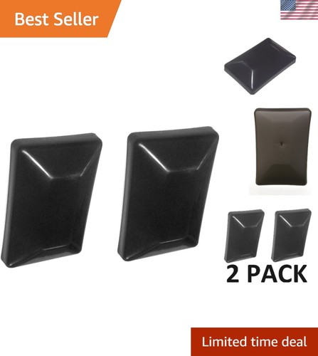Black 4x6 fence post caps - black,