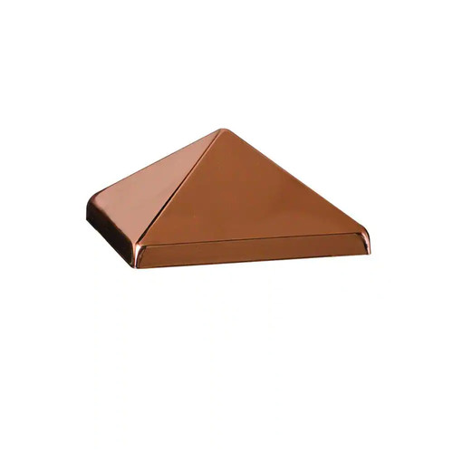 Copper fence post - caps, 4