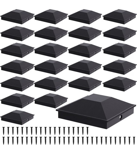 Pack 4x4 fence post - 24, caps