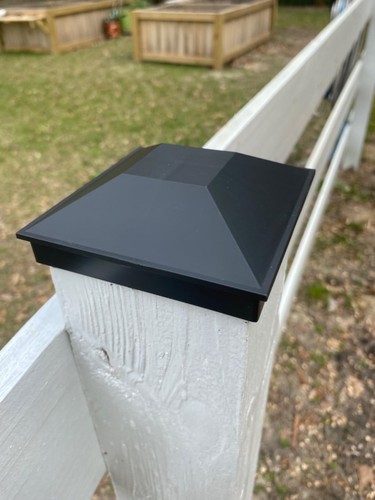 4x4 post caps black - 4x4,