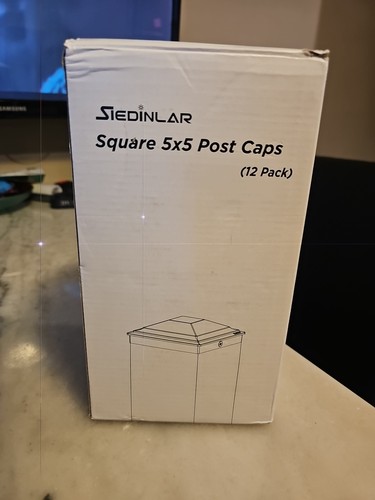 5x5 post caps white pack - 5x5,