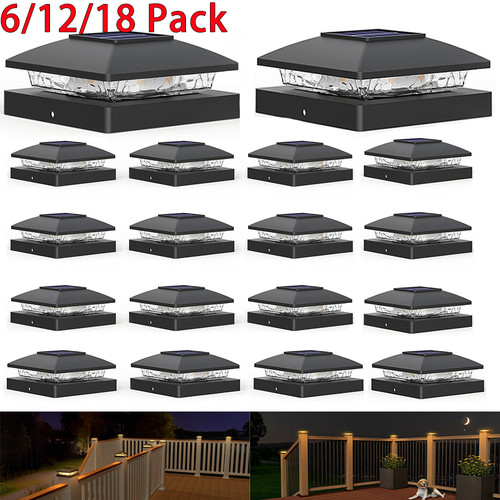18pack solar post cap - post,