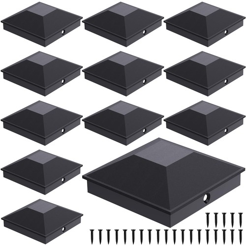 4x4 post caps black - post, black(actual