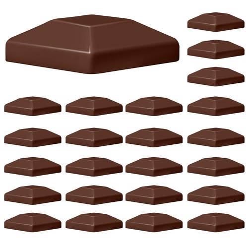 Pack brown wood fence - 4"x4",